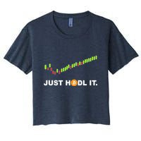 Just Hodl It Funny Crypto Trader Btc Bitcoin Investor Crop Top