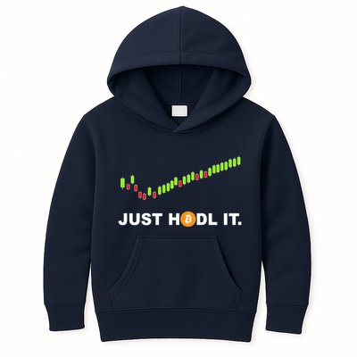 Just Hodl It Funny Crypto Trader Btc Bitcoin Investor Kids Hoodie