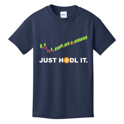 Just Hodl It Funny Crypto Trader Btc Bitcoin Investor Kids T-Shirt