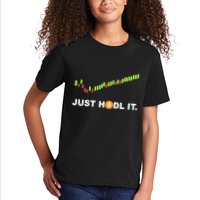 Just Hodl It Funny Crypto Trader Btc Bitcoin Investor Kids T-Shirt