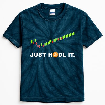 Just Hodl It Funny Crypto Trader Btc Bitcoin Investor Kids Tie-Dye T-Shirt