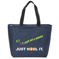 Just Hodl It Funny Crypto Trader Btc Bitcoin Investor Zip Tote Bag