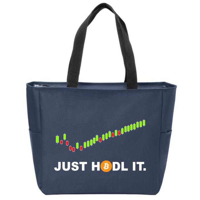 Just Hodl It Funny Crypto Trader Btc Bitcoin Investor Zip Tote Bag