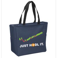 Just Hodl It Funny Crypto Trader Btc Bitcoin Investor Zip Tote Bag