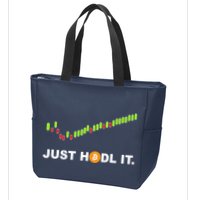 Just Hodl It Funny Crypto Trader Btc Bitcoin Investor Zip Tote Bag