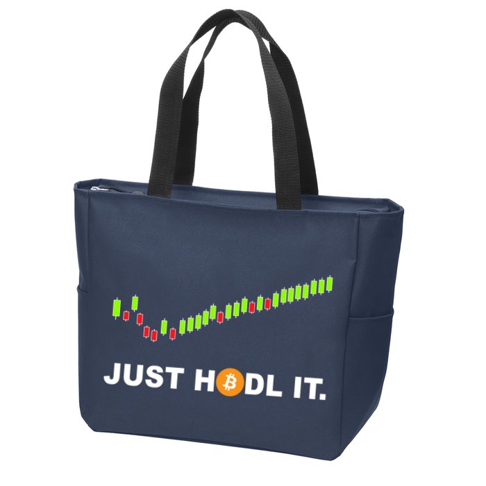 Just Hodl It Funny Crypto Trader Btc Bitcoin Investor Zip Tote Bag
