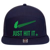 Just Hit It | Cannabis Smoker 7 Panel Mesh Trucker Snapback Hat