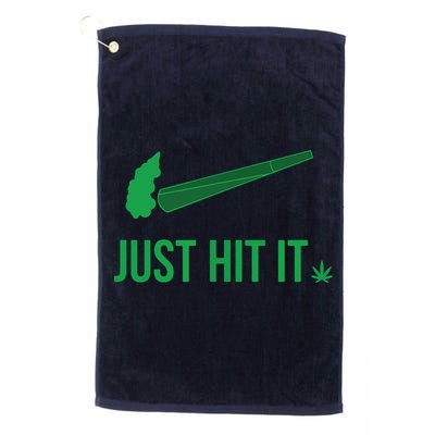 Just Hit It | Cannabis Smoker Golf Towel