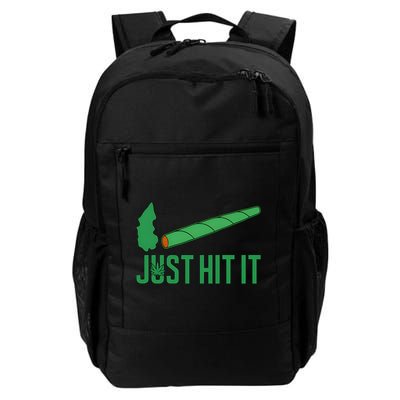 Just Hit It Weed Joint Happy 420 Day Weed Lover Marijuana Weed Smoker Backpack