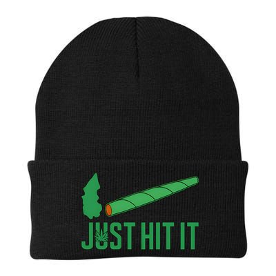 Just Hit It Weed Joint Happy 420 Day Weed Lover Marijuana Weed Smoker Beanie