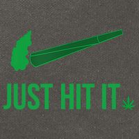 Just Hit It Weed Funny Cotton Canvas Backpack