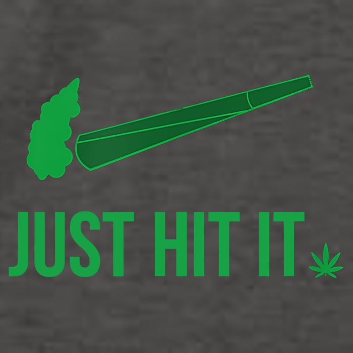 Just Hit It Weed Funny Vector Backpack