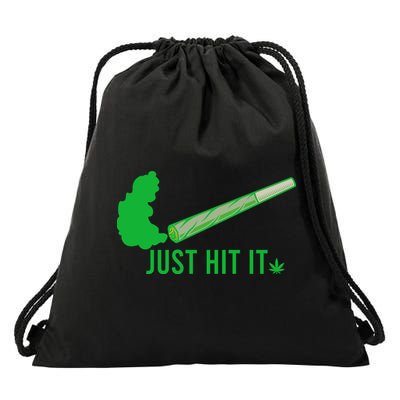 Just Hit It Drawstring Bag