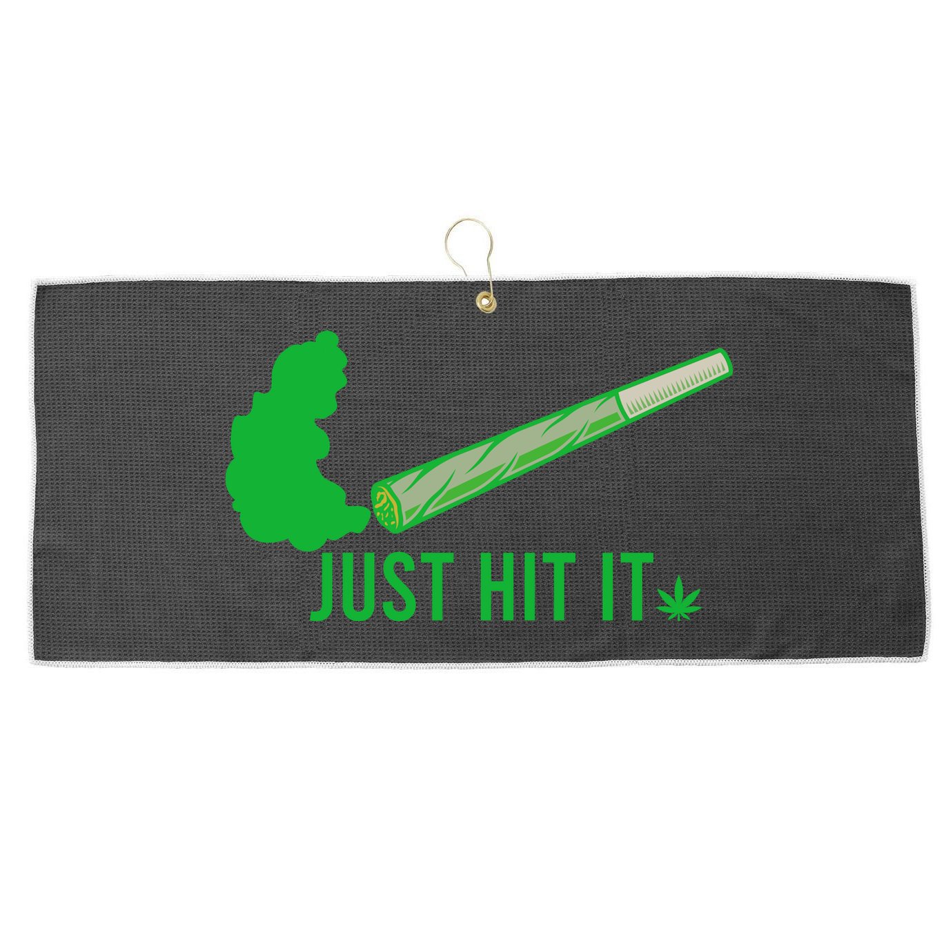 Just Hit It Large Microfiber Waffle Golf Towel