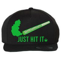 Just Hit It Wool Snapback Cap