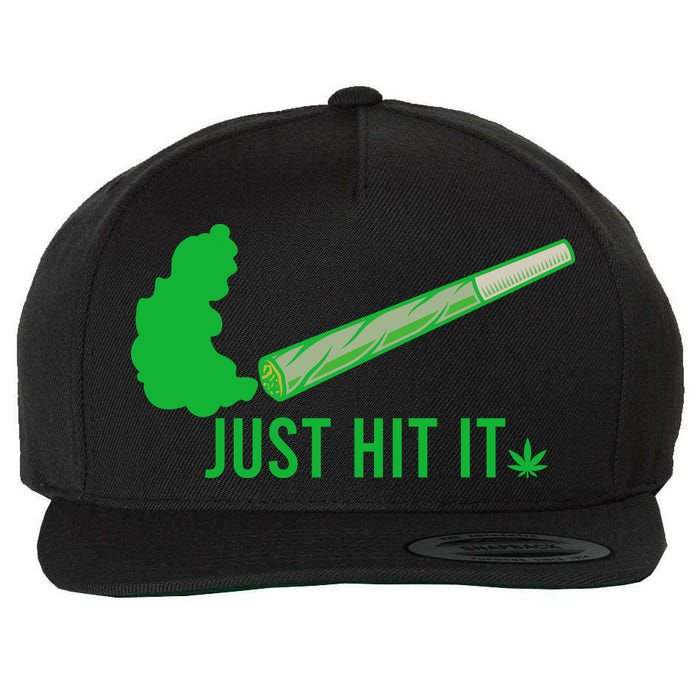 Just Hit It Wool Snapback Cap