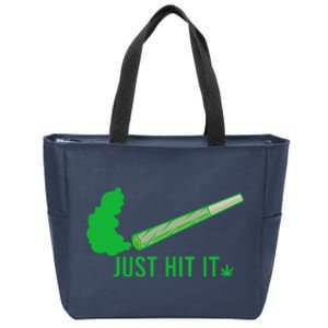 Just Hit It Zip Tote Bag