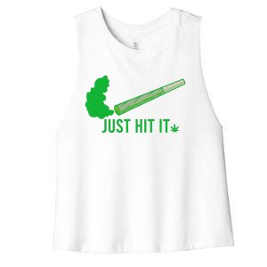 Just Hit It Women's Racerback Cropped Tank