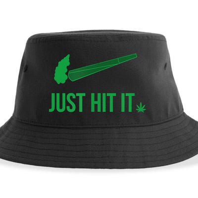 Just Hit It Cannabis Smoker Sustainable Bucket Hat