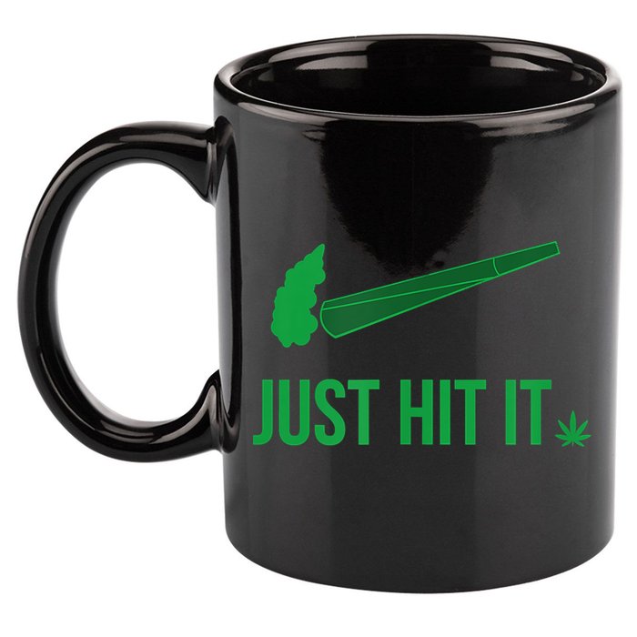 Just Hit It Cannabis Smoker 11oz C Handle Ceramic Mug
