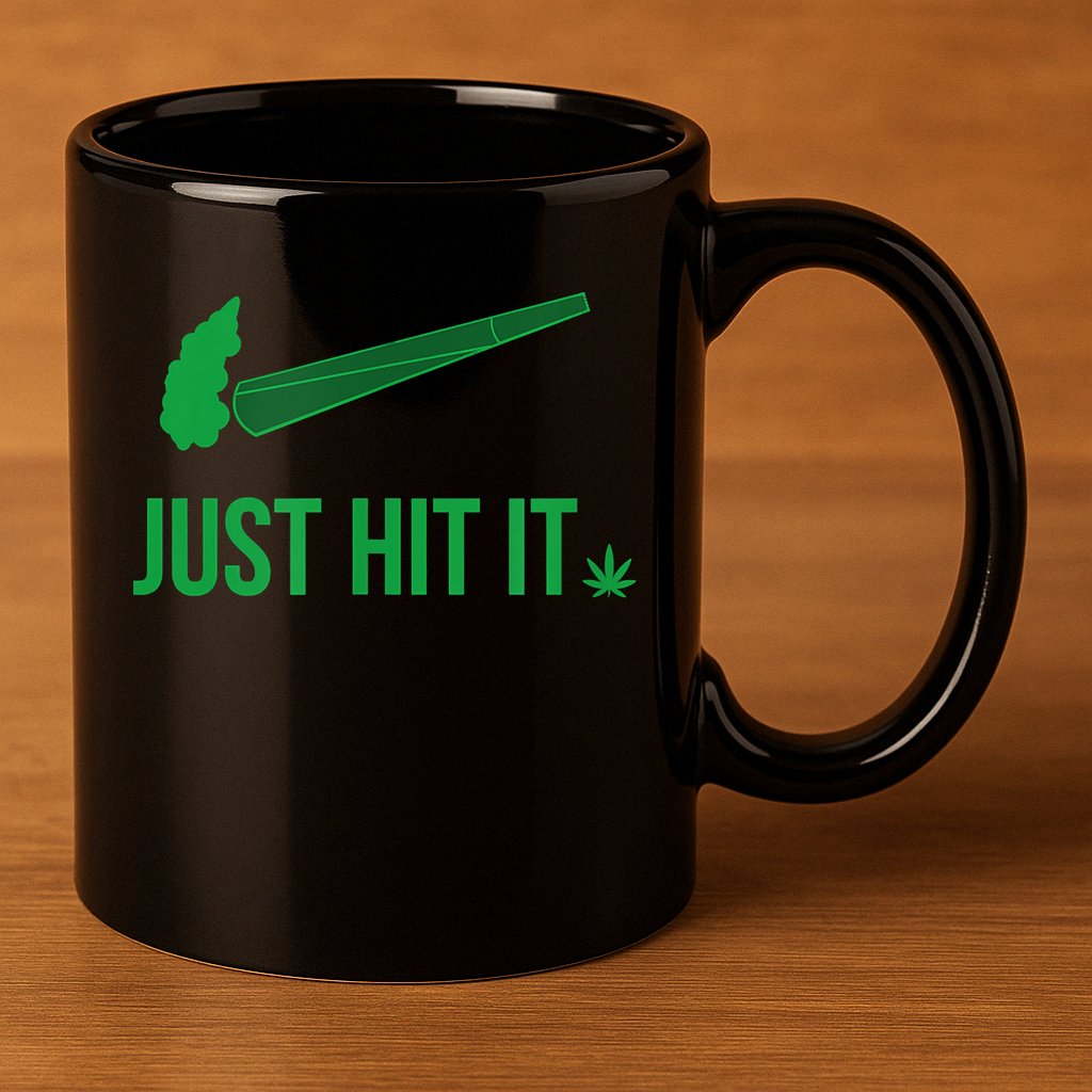 Just Hit It Cannabis Smoker 11oz C Handle Ceramic Mug