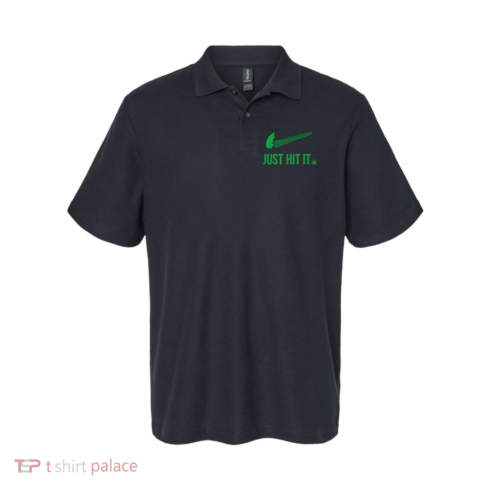 Just Hit It Cannabis Smoker Polo