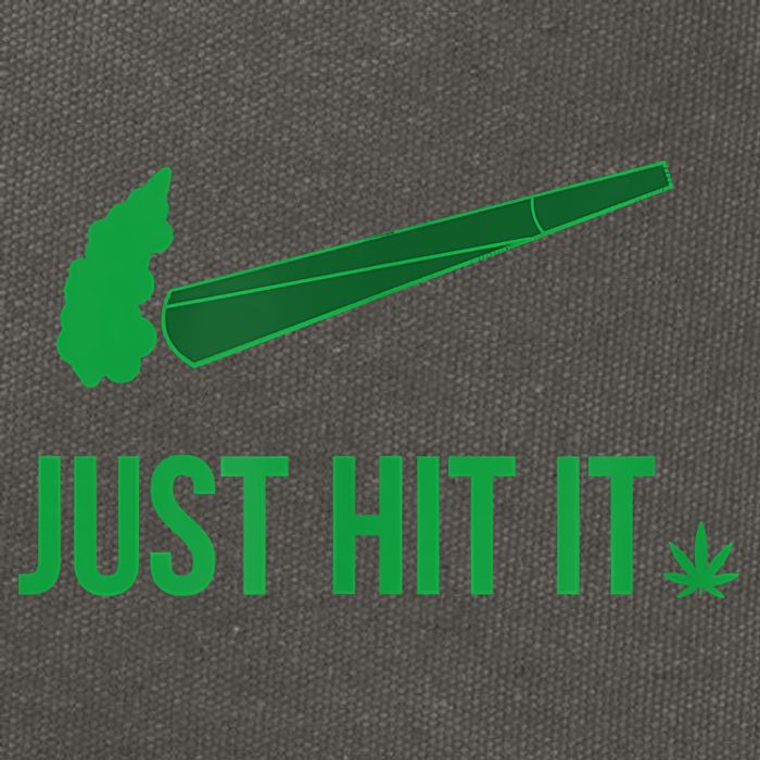 Just Hit It Cannabis Smoker Cotton Canvas Backpack