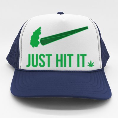 Just Hit It Cannabis Smoker Trucker Hat