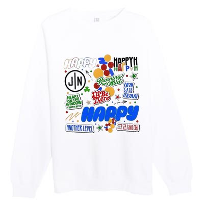 Jin Happy Jin ILl Be There Premium Crewneck Sweatshirt