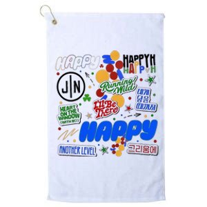 Jin Happy Jin ILl Be There Platinum Collection Golf Towel