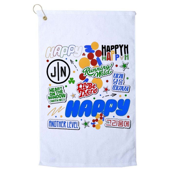 Jin Happy Jin ILl Be There Platinum Collection Golf Towel