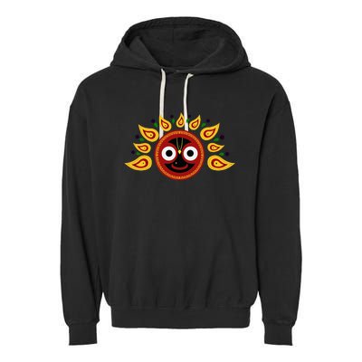 Jagannath Headdress Garment-Dyed Fleece Hoodie