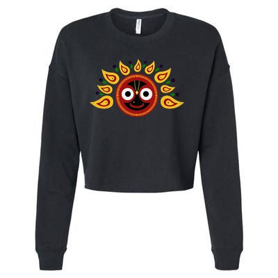 Jagannath Headdress Cropped Pullover Crew