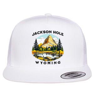 Jackson Hole Flat Bill Trucker Hat