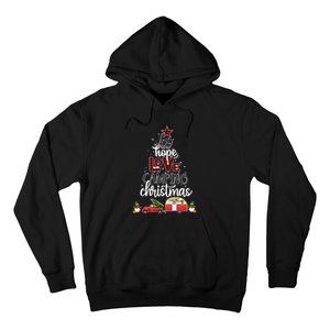 Joy Hope Love Camping Christmas Funny Camping Christmas Tree Gift Hoodie