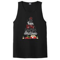 Joy Hope Love Camping Christmas Funny Camping Christmas Tree Gift PosiCharge Competitor Tank