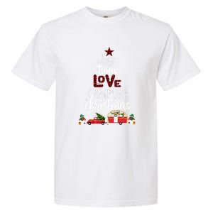 Joy Hope Love Camping Christmas Funny Camping Christmas Tree Gift Garment-Dyed Heavyweight T-Shirt