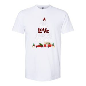 Joy Hope Love Camping Christmas Funny Camping Christmas Tree Gift Softstyle CVC T-Shirt