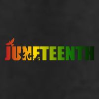 Juneteenth Holiday Logo 7 Panel Mesh Trucker Snapback Hat