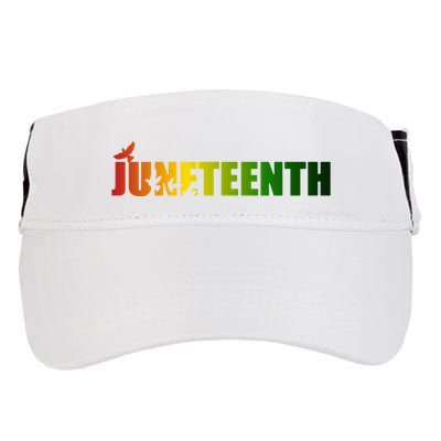 Juneteenth Holiday Logo Adult Drive Performance Visor