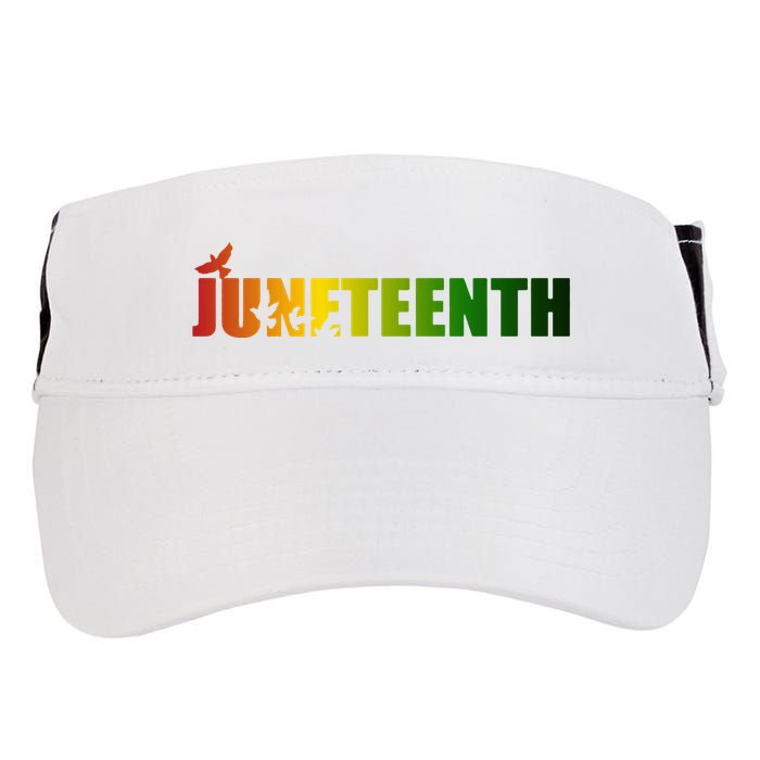 Juneteenth Holiday Logo Adult Drive Performance Visor