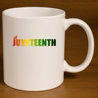 Juneteenth Holiday Logo 11oz C Handle Ceramic Mug