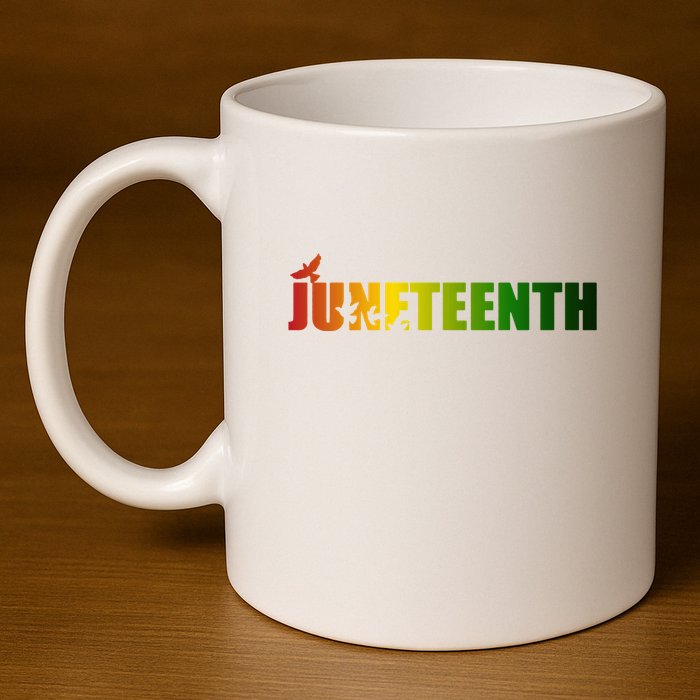 Juneteenth Holiday Logo 11oz C Handle Ceramic Mug