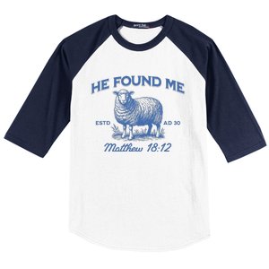 Jesus He Left The 99 To Find Me Christian Baseball Sleeve Shirt