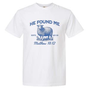 Jesus He Left The 99 To Find Me Christian Garment-Dyed Heavyweight T-Shirt