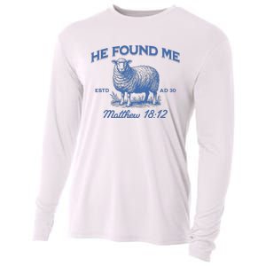 Jesus He Left The 99 To Find Me Christian Cooling Performance Long Sleeve Crew