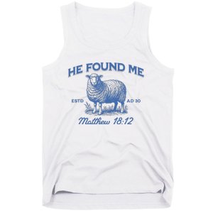 Jesus He Left The 99 To Find Me Christian Tank Top