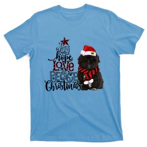 Joy Hope Love Peace Christmas Black Shih Tzus 2020 Gift T-Shirt