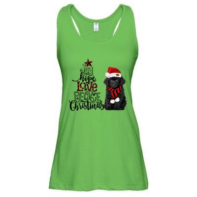 Joy Hope Love Peace Christmas Black Toy Poodle 2020 Funny Gift Ladies Essential Flowy Tank