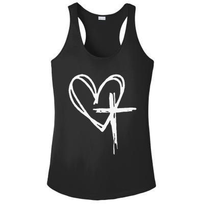 Jesus Has My Back Gift Ladies PosiCharge Competitor Racerback Tank